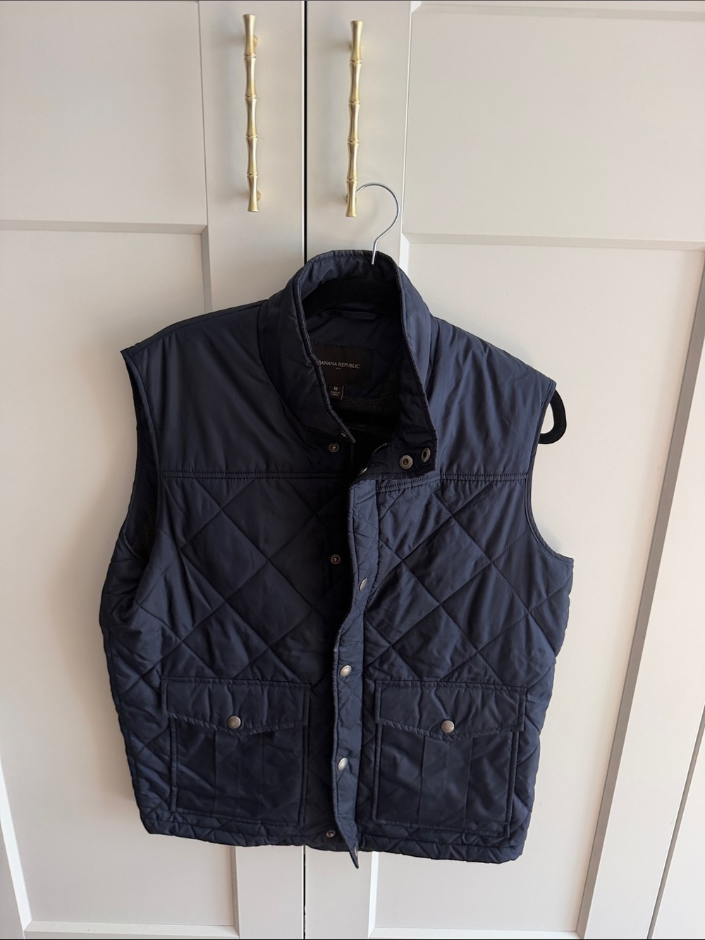Banana Republic Quilted Navy Men's Vest